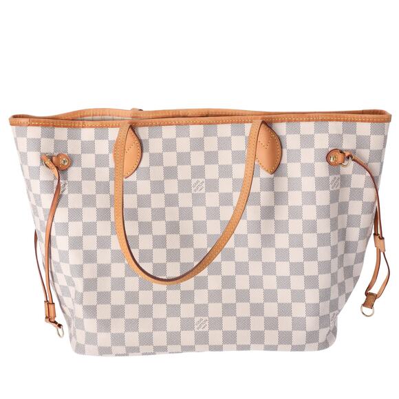 Louis Vuitton Neverfull MM Damier Azur Tote Bag N41361 Canvas - Picture 8 of 9